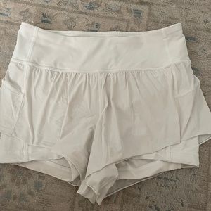 White Lululemon Shorts